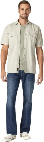 Vista 7 de Mavi Jeans Josh Bootcut para hombre, Jeans de tiro medio para hombres, Deep Shaded Stanford, Jeans azules para hombre, Stanford profundo