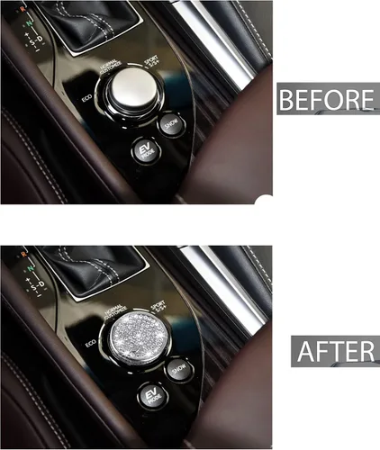 Vista 2 de Calcomanías para cubierta de perilla de interruptor de selección de modo de conducción, accesorios compatibles con Lexus ES: 2013-2018, GS