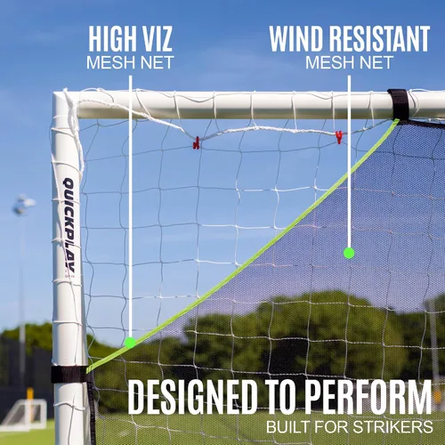 Vista 4 de QUICKPLAY Target Net Lite con 5 zonas de objetivo Practica disparos y precisión de pases Marco de portería de fútbol no incluido 5 target