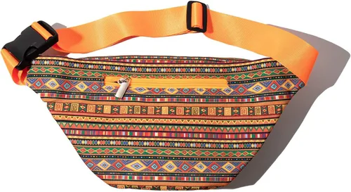 Vista 2 de Riñonera para hombres y mujeres, con estampado de animales, a la moda, ligera, de viaje, con correa ajustable