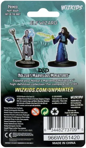 Vista 2 de D&D Nolzur's Marvelous Miniatures - Mago elfo macho