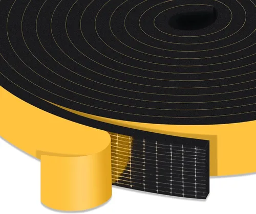 Vista 25 de Square Foam Weather Stripping for RV Doors & Extra Large Gaps 1x1In Sellos puertas de remolque, cámper y garaje, bloquea insectos, corrientes