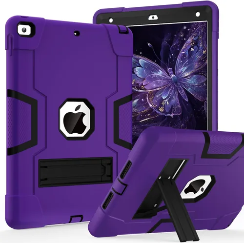 Vista 15 de Cantis - Funda para iPad de 9.ª generación/ 8.ª generación/ 7.ª generación, funda protectora resistente a los golpes con construcción robusta