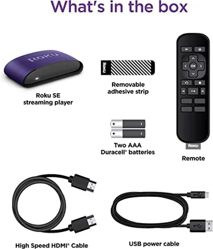 Vista 2 de Roku Reproductor multimedia 3930S4 LE HD con cable HDMI y control remoto (el control remoto puede variar)