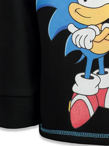 Vista 8 de SEGA Sonic the Hedgehog - Sudadera con capucha de forro polar con media cremallera para niños pequeños a grandes