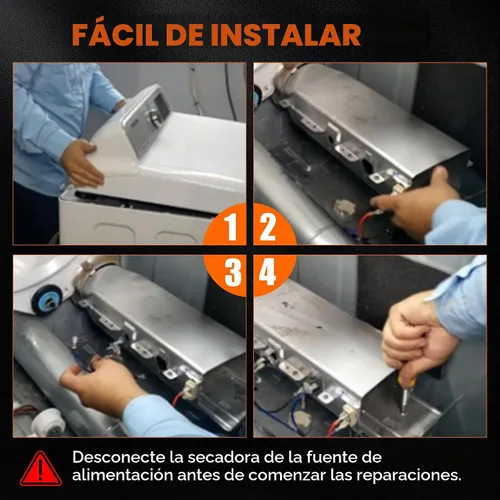 Vista 8 de Elemento calefactor DVE45R6100C/A3 DVE45R6100W/A3 DVE45R6100P/A3