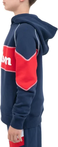 Vista 3 de WILSON Sudadera con capucha de forro polar para niños, con estilo, variedad de diseños