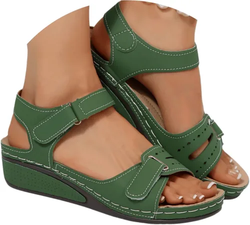 Vista 13 de Sandalias ortopédicas para mujer, con soporte para el arco, para caminar, cómodas sandalias ortopédicas de verano con correa trasera
