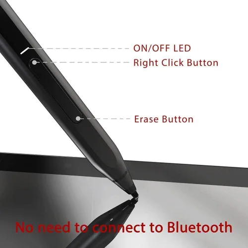 Vista 8 de BoxWave Lápiz óptico compatible con Acer Switch 5 (SW512-52), ActiveStudio Active Stylus 2019, lápiz digital electrónico con punta ultrafina