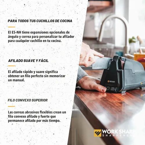 Vista 4 de Work Sharp Afilador de cuchillos de cocina eléctrico profesional E5 Culinary