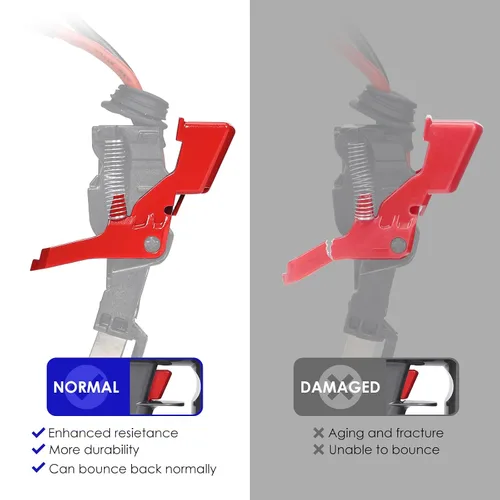 Vista 6 de Interruptor de gatillo de metal mejorado compatible con aspiradora Dyson V7 V8 Accesorios de reparación de SV10 SV11, piezas de recambio del botón
