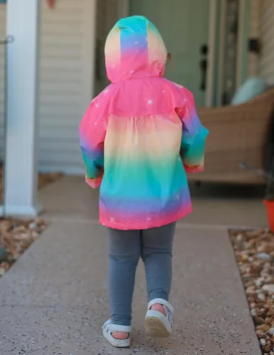 Vista 10 de Arshiner Chamarra impermeable con capucha para niña, para bebé y niño