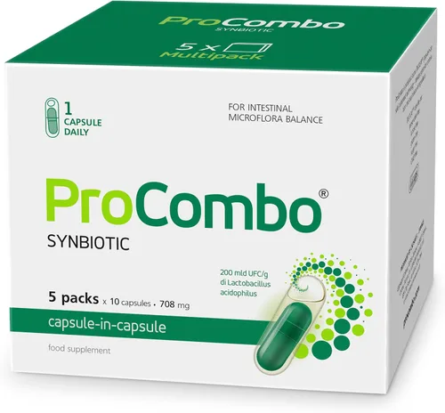 Vista 13 de ProCombo - El simbiótico inteligente con entrega dirigida de las buenas bacterias. Fórmula de cápsula doble y líquido para resultados rápidos. 1
