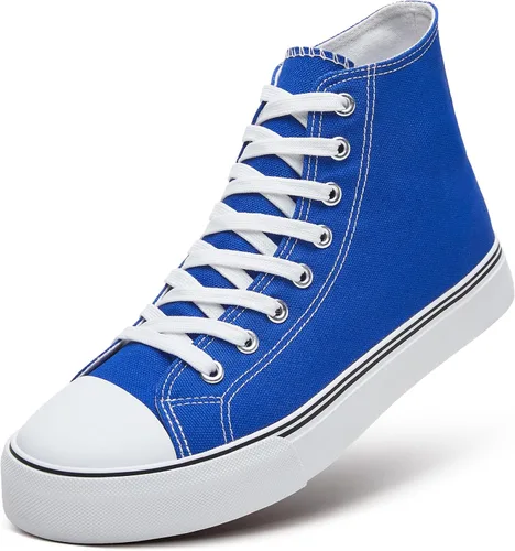 Vista 59 de ZGR Tenis de lona para hombre, con cordones, clásicos, casuales, para caminar