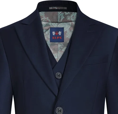 Vista 8 de ELPA ELPA Boys Tuxedo Suits Little Boys and Big Teen Youth Peak Lapel Formal Suits Set of 3 Pieces with Blazer Vest Pants