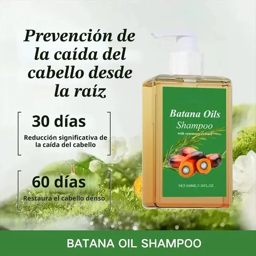 Vista 4 de 2 champús de aceite de batana, champú de aceite de romero, 100% aceite de batana con extracto de romero, champús de batana para la caida