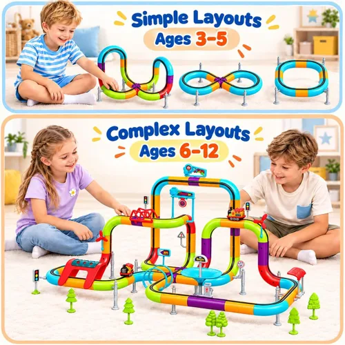 Vista 2 de Juego de tren eléctrico para niños de 3, 4, 5, 6, 7, 8 años