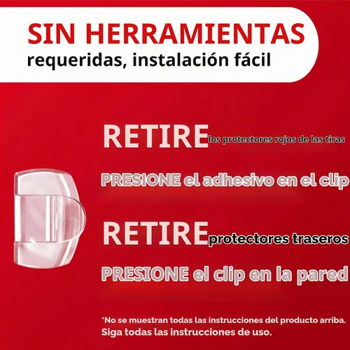 Vista 8 de Command Clips redondos para cables, 10 organizadores de cables transparentes con 12 tiras Command para colgar, sin daños, sin herramientas, clips