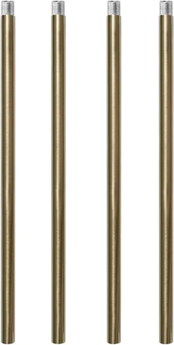 Vista 9 de Varilla de extensión roscada M12 de latón cepillado para luz colgante, iluminación de islas, candelabros, varillas descendentes y vástagos