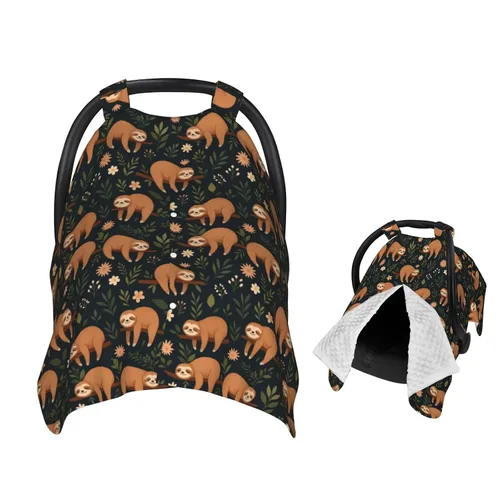 Vista 12 de Cubierta de lactancia para asiento de coche de bebé de murciélago negro, cubierta de lactancia para recién nacido, manta para regalo de ducha
