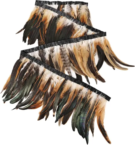 Vista 35 de THARAHT 50 Plumas de Cola de Gallo Naturales de 12-14 Pulgadas (30-35 cm) a Granel para Manualidades, Atadura de Moscas, Boda, Plumas para Fiestas