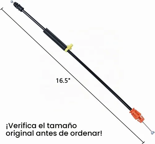 Vista 4 de Cable de pestillo de puerta de 16.5 pulgadas compatible con Chevy Silverado Tahoe Yukon Sierra Escalade 2007-2014, puertas delanteras laterales