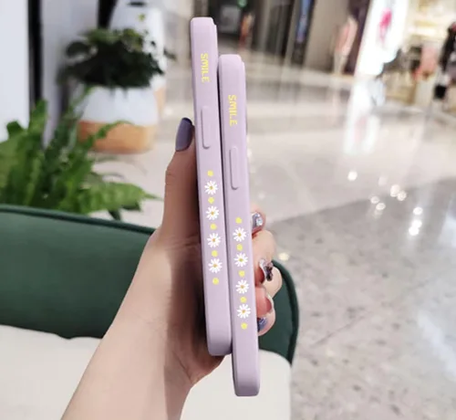 Vista 5 de Funda compatible con Galaxy S20 FE, diseño de margaritas, protección completa de lente de cámara, a prueba de golpes, TPU parachoques de silicona