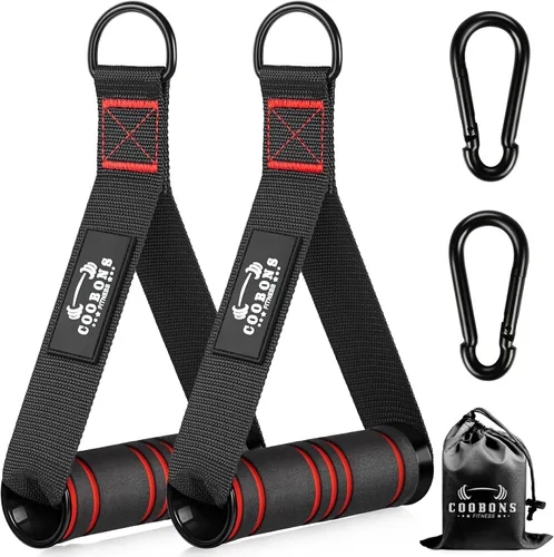 Vista 11 de Heavy Duty Exercise Handles, Gym Cable Handles for Cable Machine Attachments, D Handle Cable Attachments, Handles for Resistance Bands, Workout
