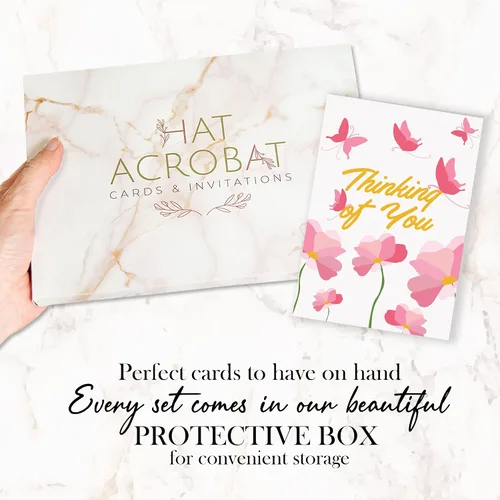 Vista 7 de Tarjetas de felicitación con sobres, 24 tarjetas de felicitación con diseños únicos y palabras inspiradoras, las tarjetas de aliento perfectas