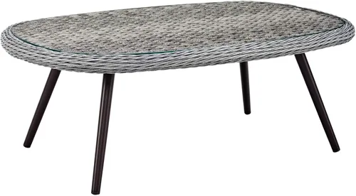 Vista 15 de Modway EEI-3176-GRY-GRY-SET - Sillón Endeavor de mimbre para patio al aire libre, 2 sillones, gris
