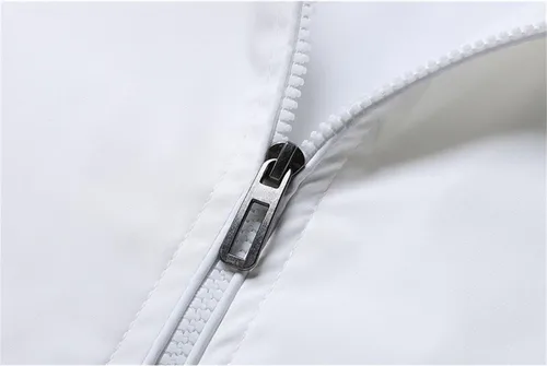 Vista 4 de JUNGE Chándal deportivo para hombre con cremallera completa, casual, cuello alto, ligero, trajes deportivos para correr, abrigo y pantalones