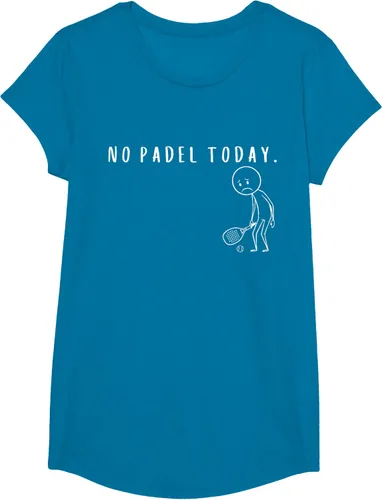 Vista 45 de No Padel Today Funny Padel Stickman Padel Playera Jugador de Tenis