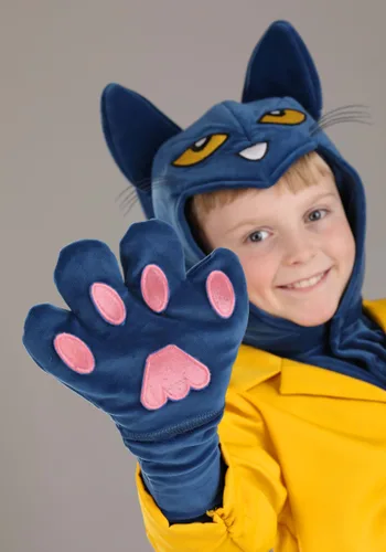 Vista 4 de Disfraz Deluxe de Pete el Gato para Niños Multicolor