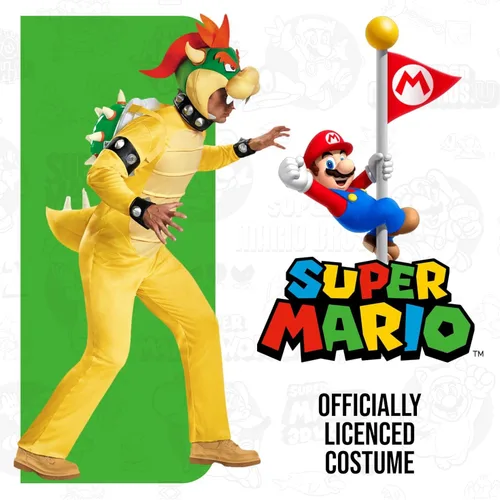 Vista 3 de Disguise Plus Size Deluxe Bowser Costume