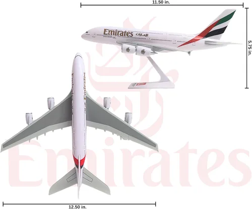 Vista 7 de Daron SkyMarks Modelo de Avión Coleccionista Ensamblado con Soporte de Visualización a Escala 1/250 – Plástico Moldeado por Inyección Altamente