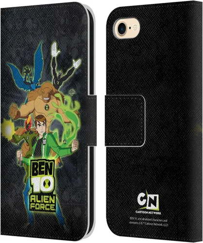 Vista 8 de Head Case Designs Funda con licencia oficial de Ben 10: Alien Force Ben's Jacket Graphics Funda de piel tipo cartera compatible con Apple iPhone