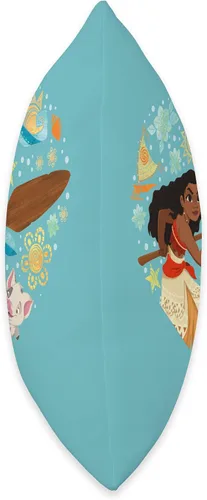 Vista 2 de Disney Princess Moana HEI Pua Collage - Almohada de corazón, 16 x 16 pulgadas, multicolor