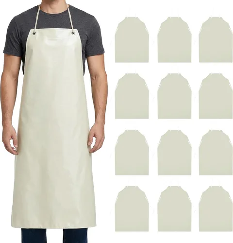 Vista 12 de Xpose Safety Heavy Duty Vinyl Waterproof Aprons, White - For Home, Industrial and Commercial Use - Chemical Resistant