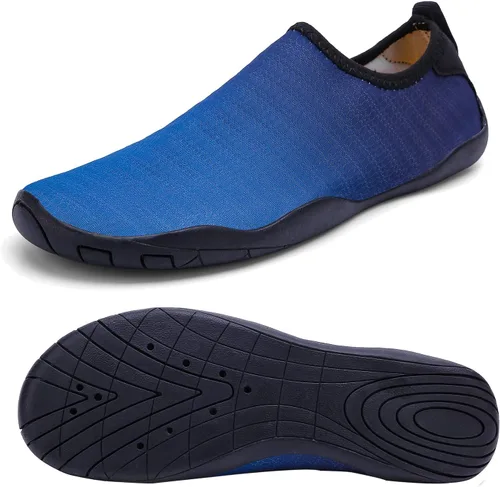 Vista 4 de YYXMS Zapatos de agua ligeros y cómodos para hombres y mujeres, zapatos acuáticos de secado rápido, zapatos de playa al aire libre para buceo