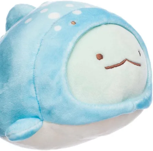 Vista 6 de SUMIKKOGURASHI San-X - Peluche original de la serie de animales marinos (ballena mochi de Tokage - S)