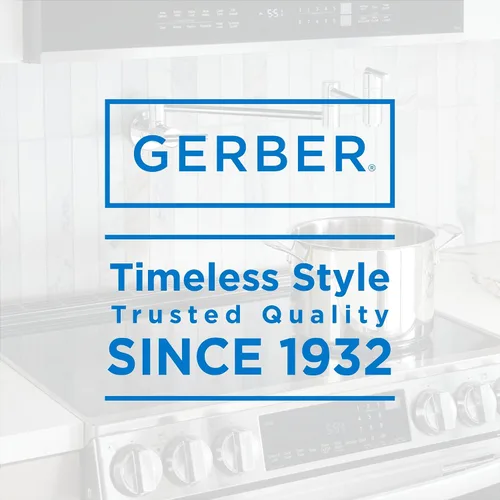Vista 10 de Gerber Parma - Grifo de llenado de ollas para montaje en pared, para estufa de cocina con boquilla articulada de 22 pulgadas, válvulas de cierre