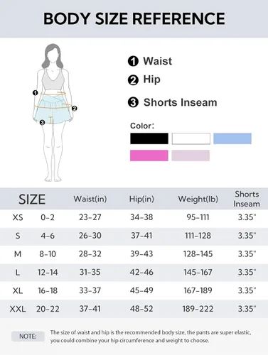 Vista 6 de Pantalones cortos deportivos para mujer, cintura alta, cruzado, 2 en 1, con bolsillo lateral, para entrenamiento, con diseño de mariposa