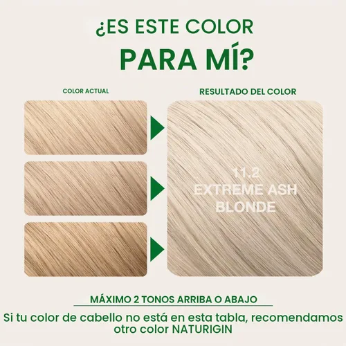 Vista 5 de Naturigin coloración permanente para cabello Rubio ceniza extremo 11.2