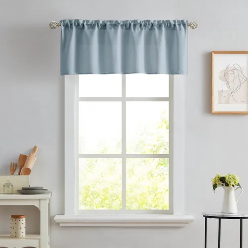 Vista 37 de Melodieux Cortinas de Niveles Semitraslúcidas Negras de 24 Pulgadas de Largo para Cocina, Cafetería, Dormitorio, Ventanas Pequeñas, Aspecto de Lino