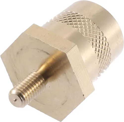 Vista 6 de X AUTOHAUX 2 pares de conectores de terminales de batería M5 de latón adaptador de poste de latón Tornillos extensores tuercas