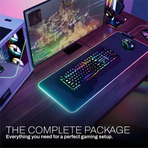 Vista 6 de Game Punk Codebreakers - Paquete de juegos de PC Incluye teclado, ratón, auriculares, alfombrilla de mouse LED XL, soporte, tira de luz RGB