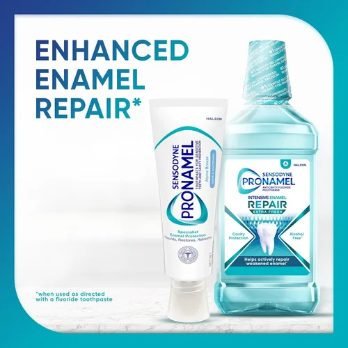 Vista 7 de Sensodyne Pronamel - Pasta dental blanqueadora suave, Alpine Breeze - 0.8 oz - Tamaño para viajes Para dientes sensibles y protección de caries