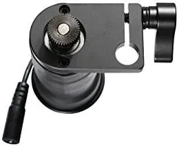 Vista 3 de Movo Photo MGB-5 Cabezal cardán de inclinación y panorámica de 360° motorizado de aluminio para trípodes y jibs, soporta cámaras de hasta 11 libras