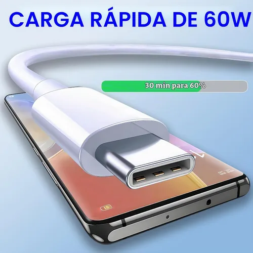 Vista 2 de Cable USB C a USB C, carga rápida de 60 W【5 unidades, 5 x 3.3 pies】