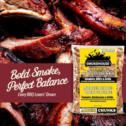 Vista 2 de Smokehouse Productos Todos los trozos de madera con sabor natural para ahumar